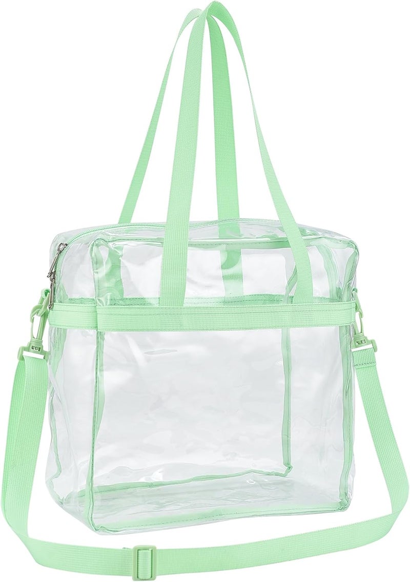 USPECLARE Clear Tote Bag for Stadium Events, 12x6x12 Transparent Stadium Bag for Work, Sports Games,Gym，Concerts - Image 3